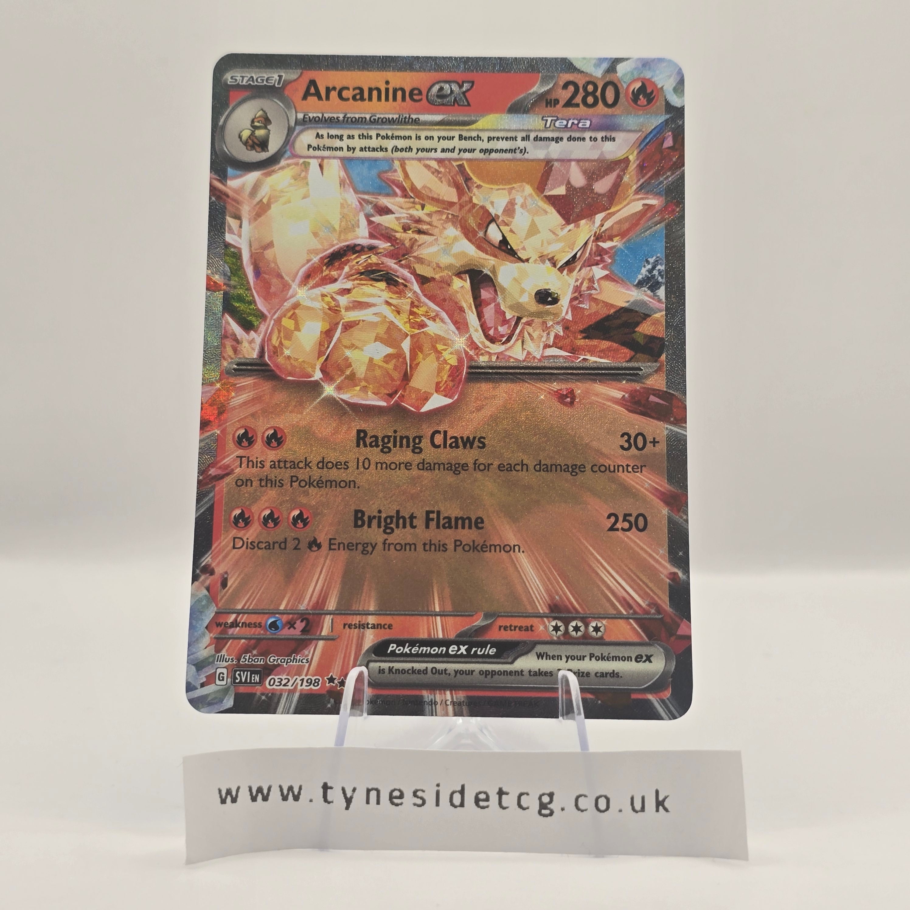 Arcanine EX 032/198 – Scarlet & Violet Base (English Single)