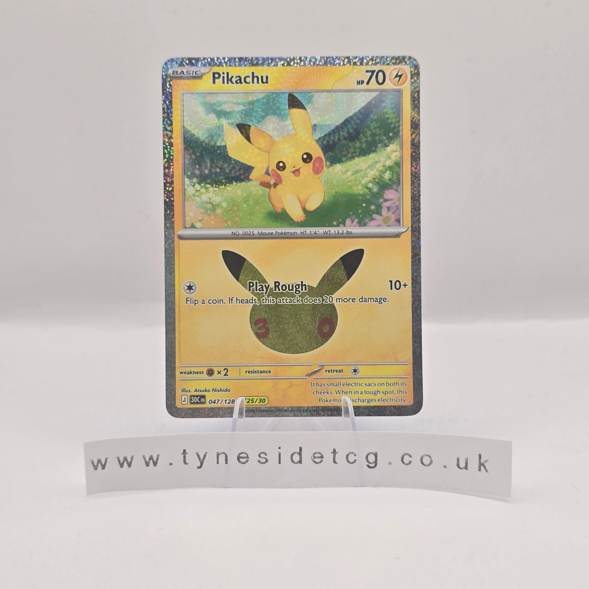 Pikachu 047/128 - 30th Celebration (English Single)