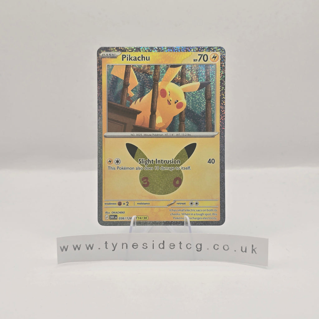 Pikachu 036/128 - 30th Celebration (English Single)