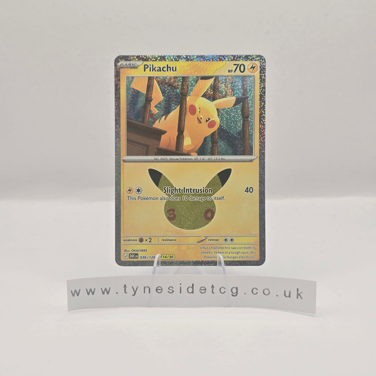 Pikachu 036/128 - 30th Celebration (English Single)