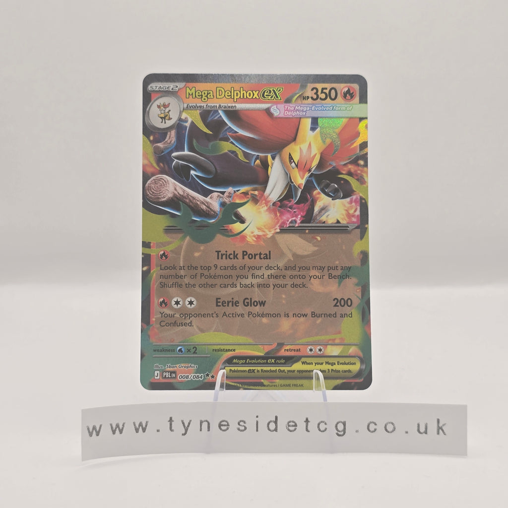 Mega Delphox ex 008/084 - Pitch Black (English Single)