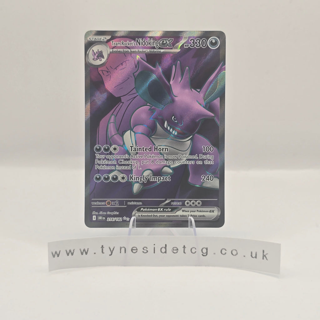 Team Rocket's Nidoking ex 216/182 - Destined Rivals (English Single)