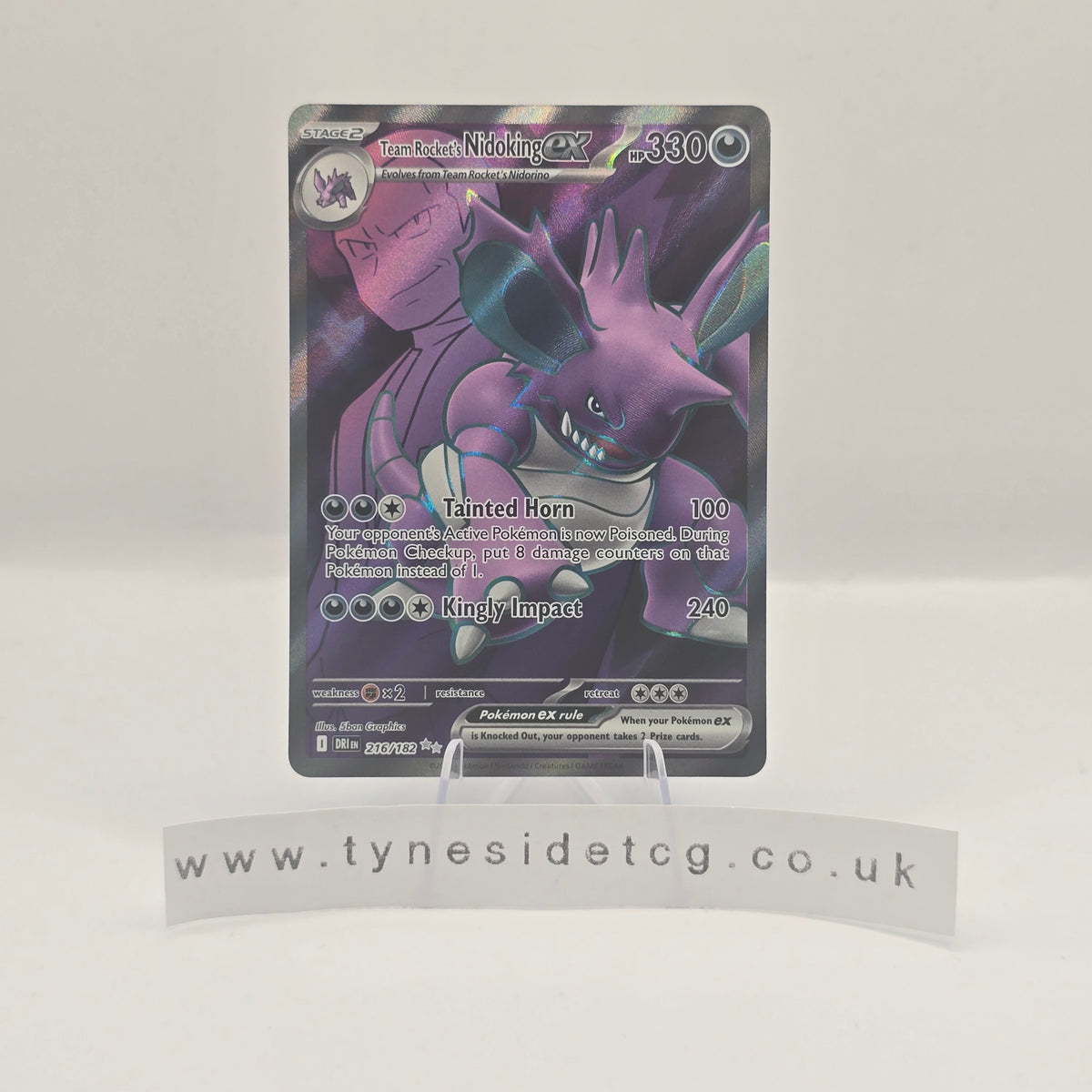 Team Rocket's Nidoking ex 216/182 - Destined Rivals (English Single)