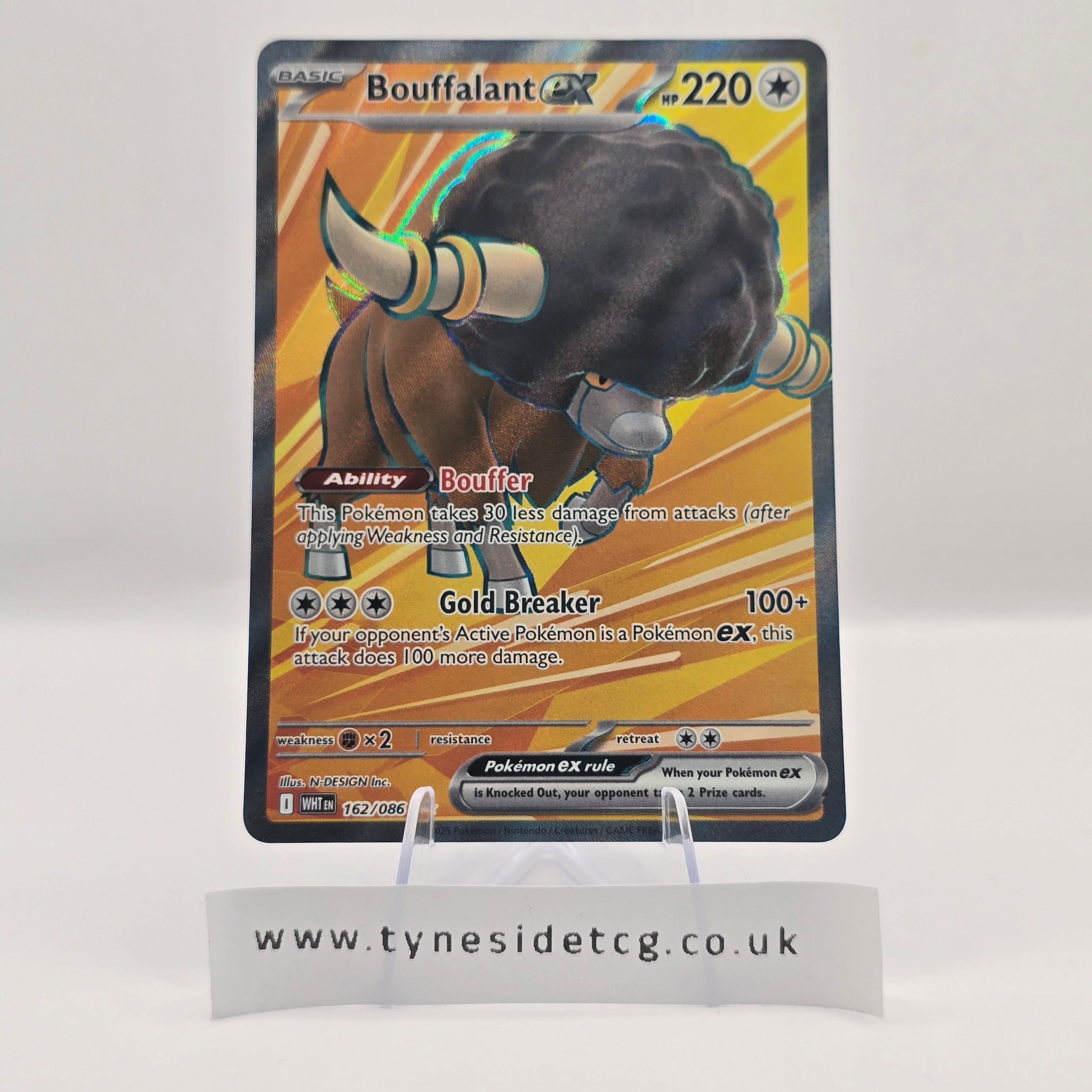 Bouffalant ex 162/086 – White Flare (English Single)