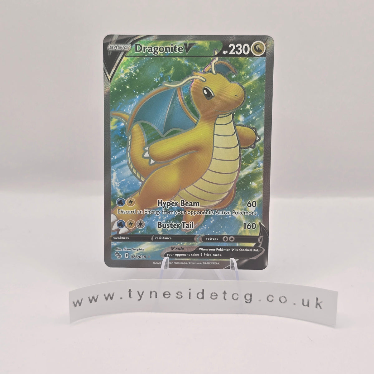 Dragonite V 076/078 - Pokemon GO (English Single)