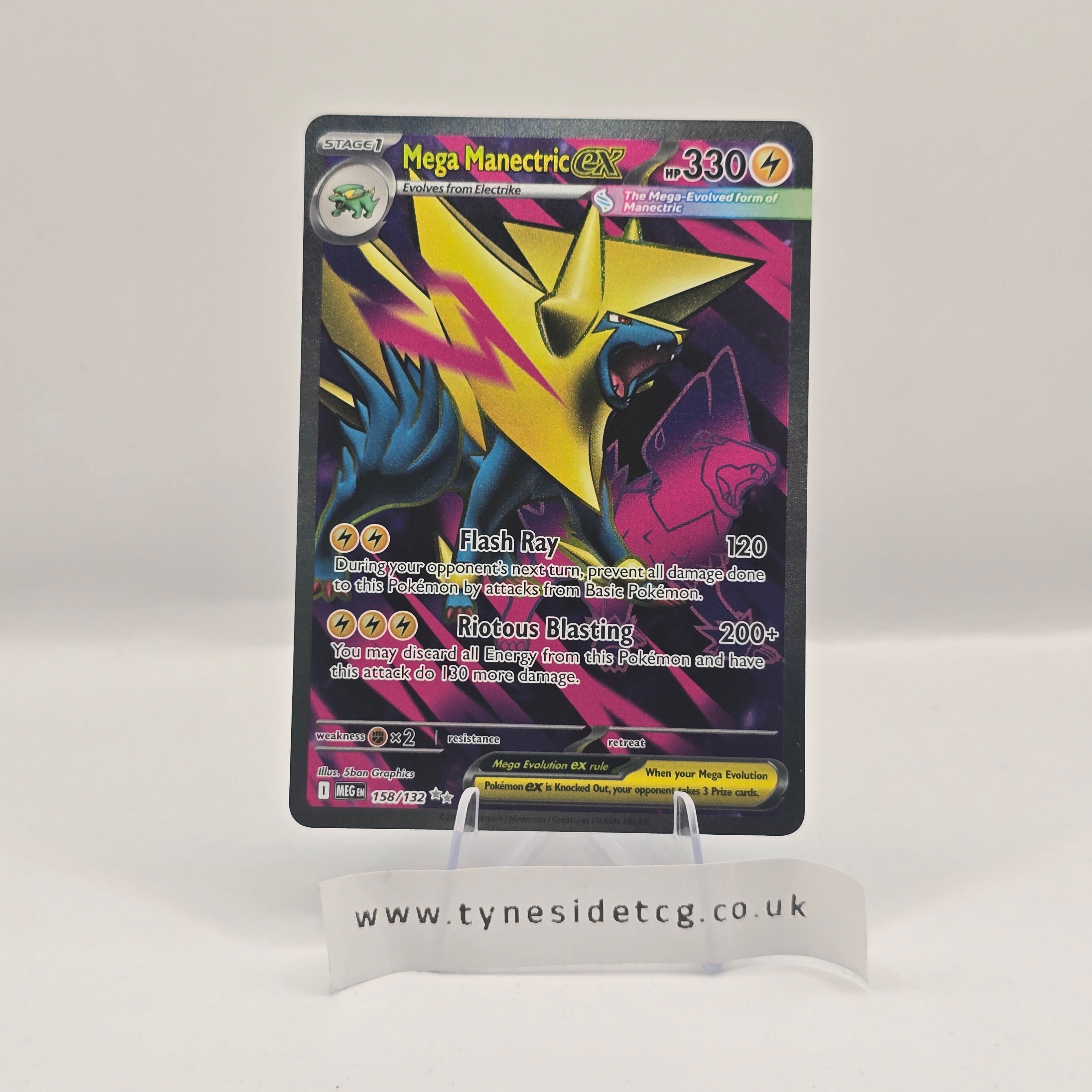Mega Manectric EX 158/132 – Mega Evolution (English Single)