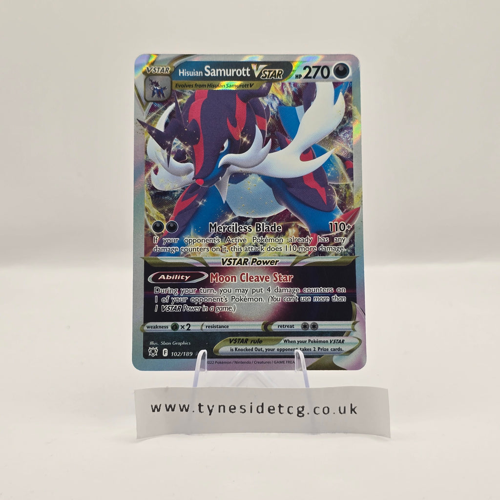 Hisuian Samurott VSTAR 102/189 – Astral Radiance (English Single)
