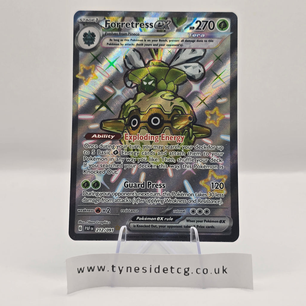 Forretress EX 212/091 – Paldean Fates (English Single)