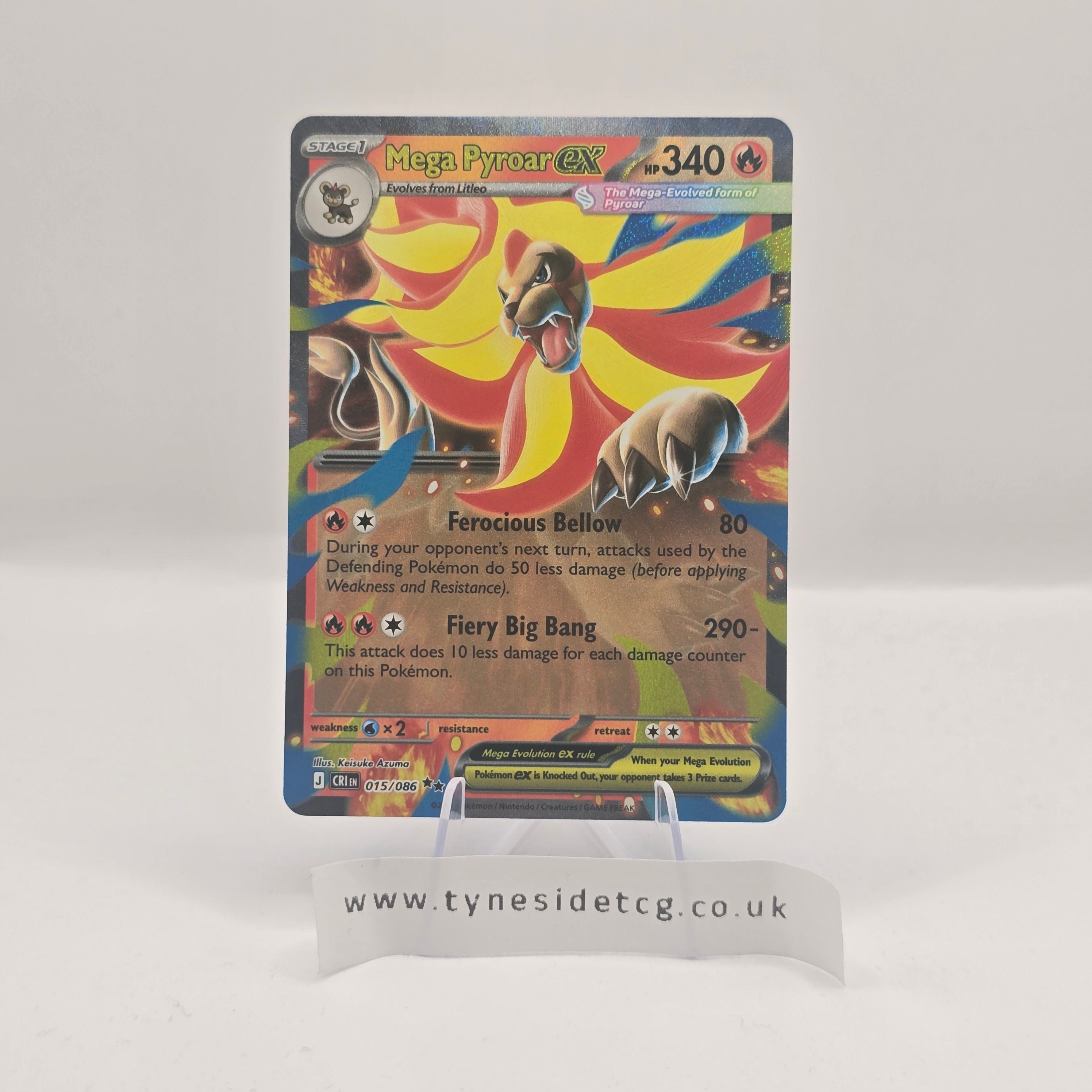 Mega Pyroar EX 015/086 – Chaos Rising (English Single)