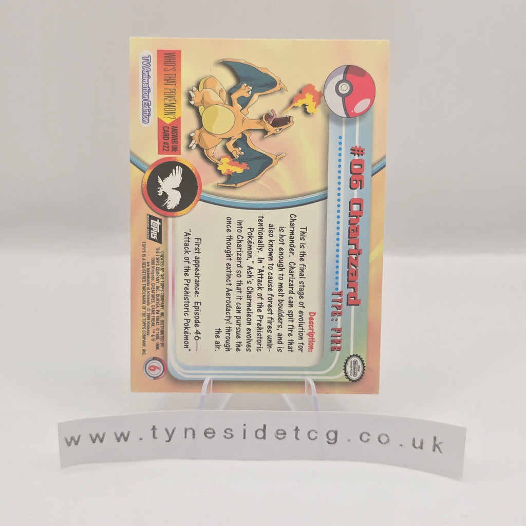 Charizard (Topps Chrome) No. 6 - Promo (English) (English Single) (LP-MP)