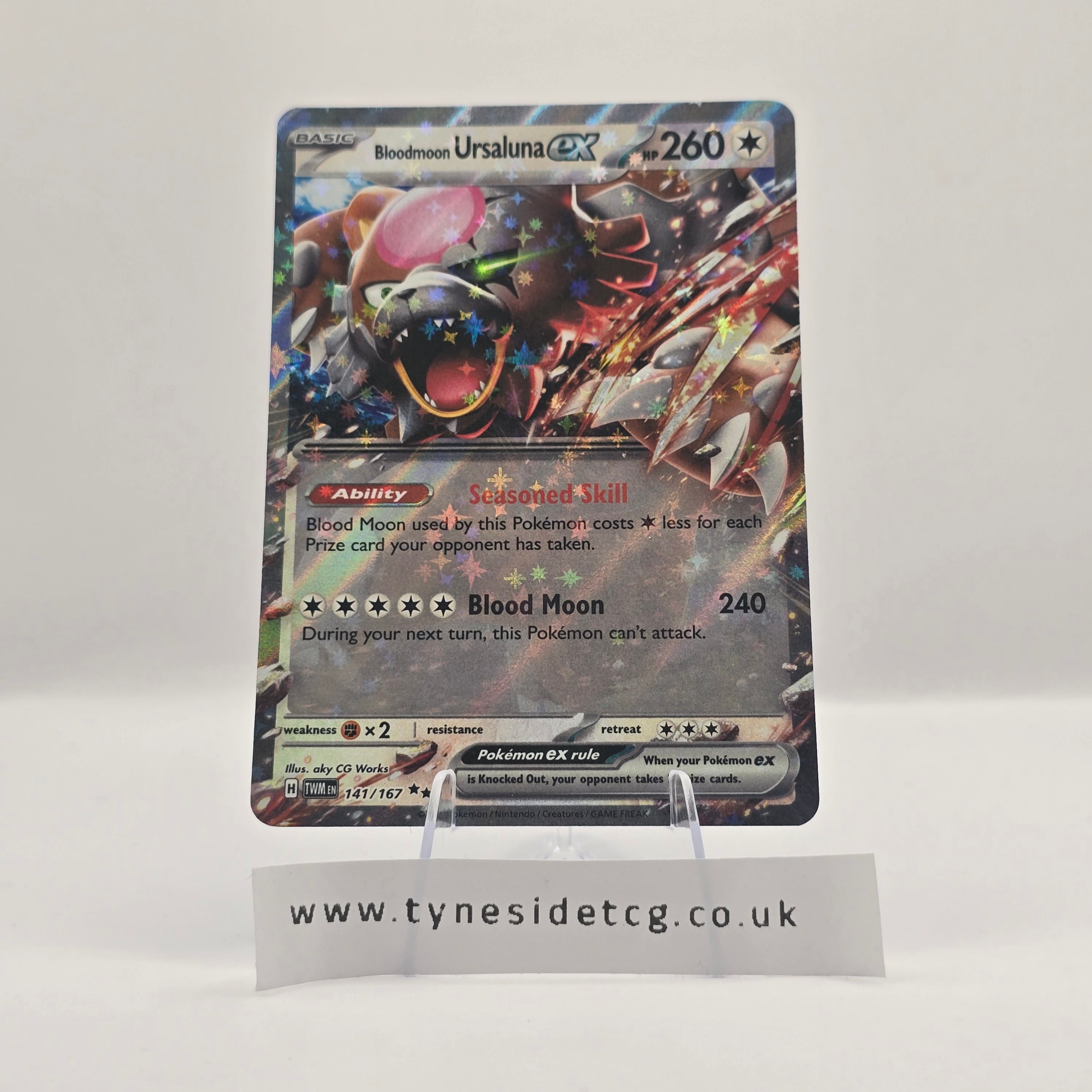 Bloodmoon Ursaluna EX 141/167 – Twilight Masquerade (English Single)