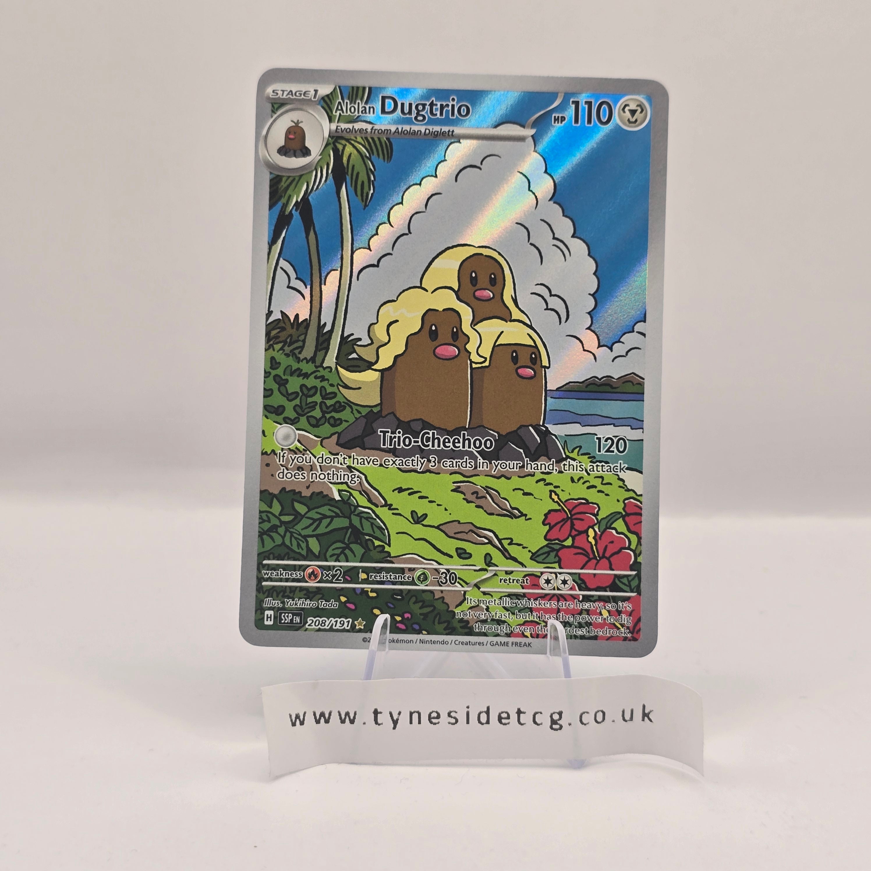 Alolan Dugtrio 208/191 – Surging Sparks (English Single)