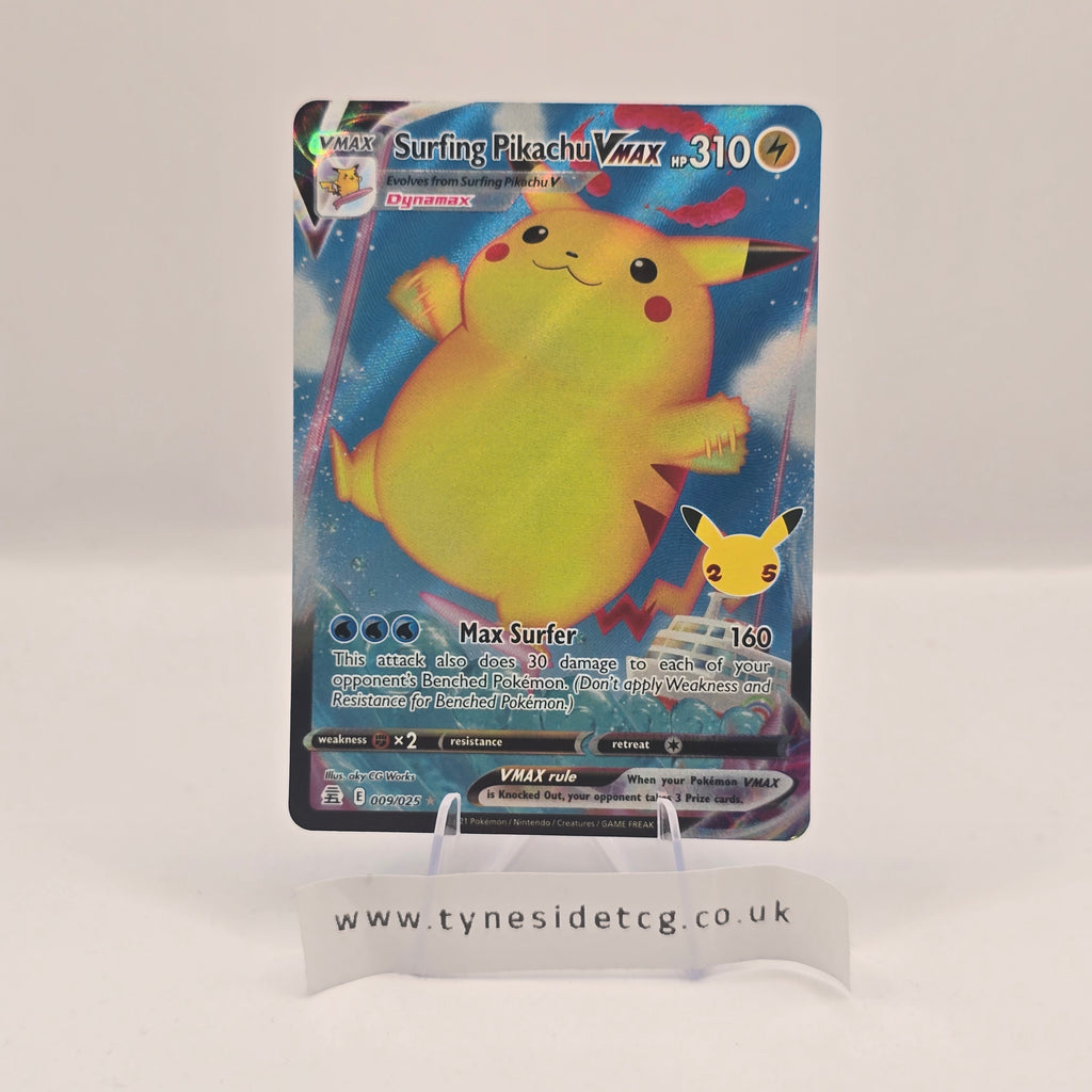Surfing Pikachu VMAX 009/025 – Celebrations (English Single)