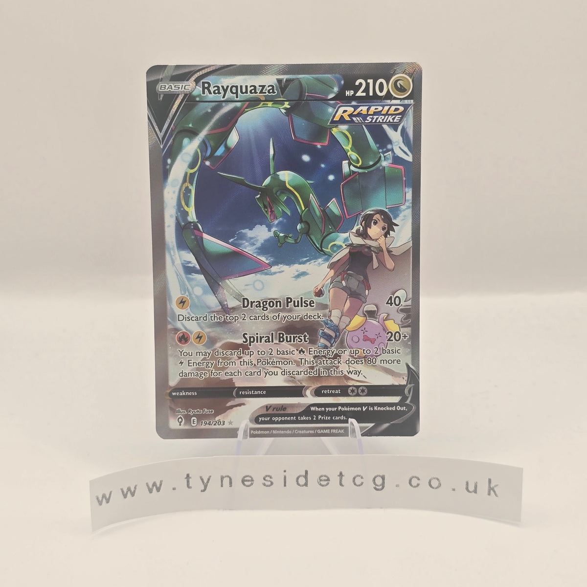 Rayquaza V 194/203 - Evolving Skies (English Single)