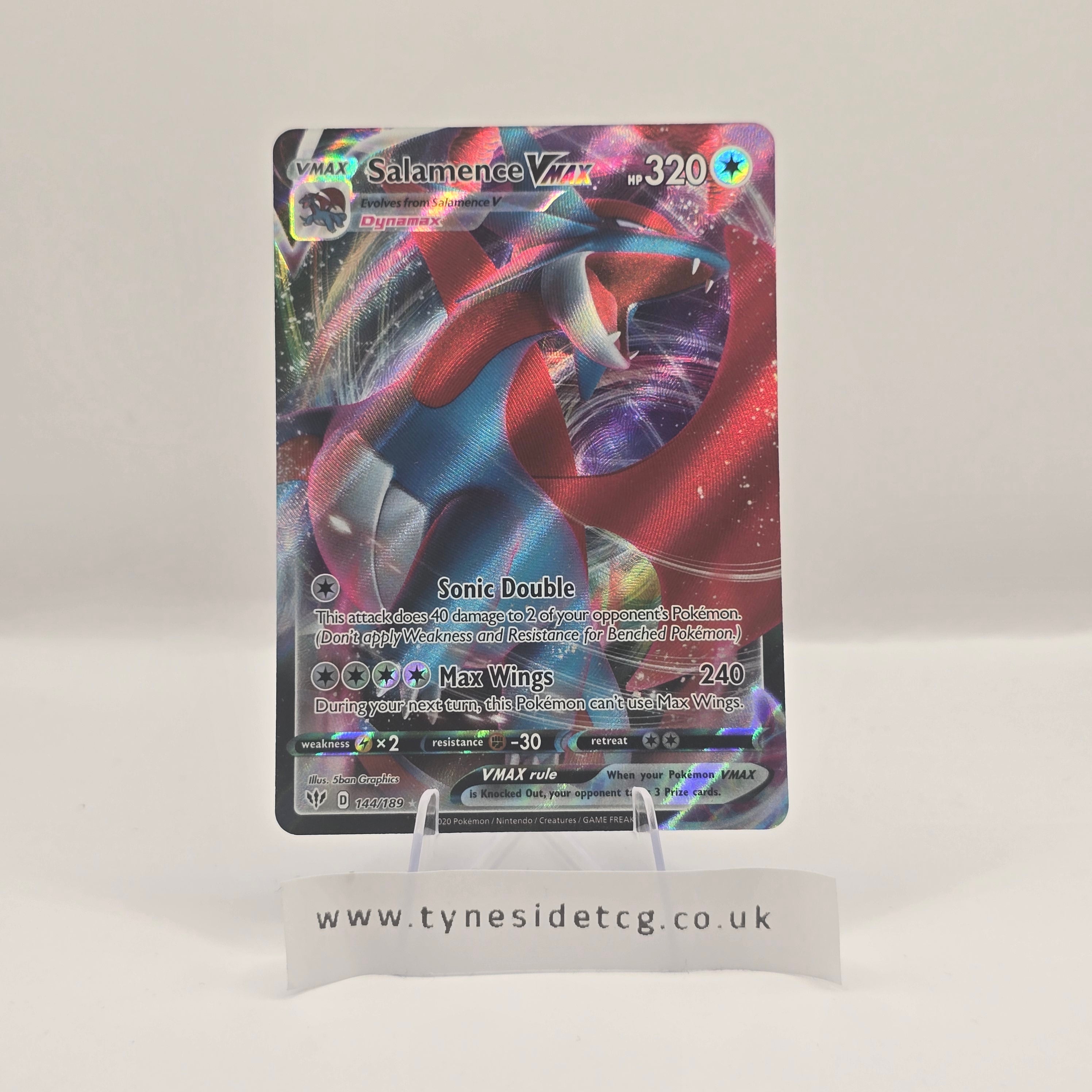 Salamence VMAX 144/189 – Darkness Ablaze (English Single)
