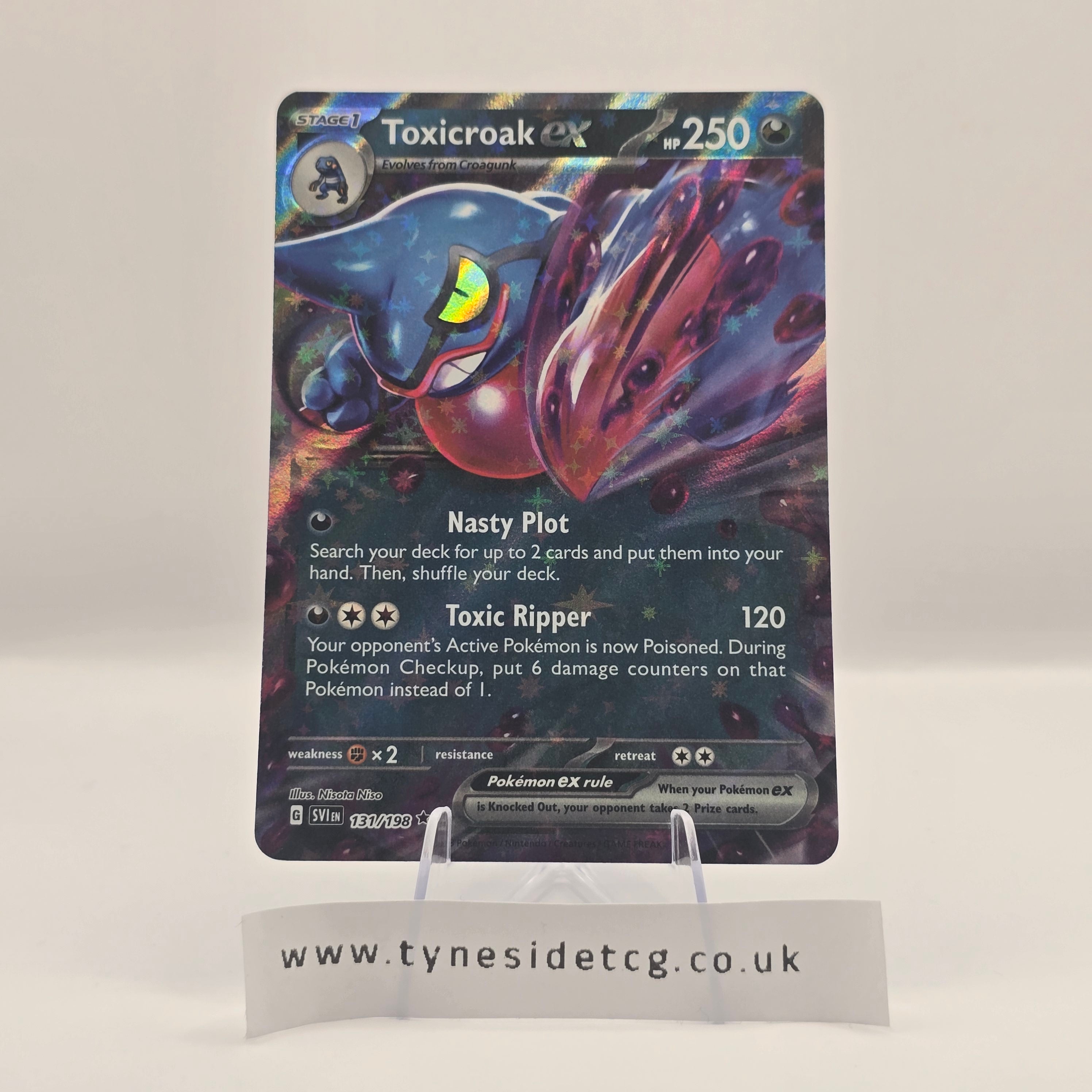 Toxicroak EX 131/198 – Scarlet & Violet Base (English Single)