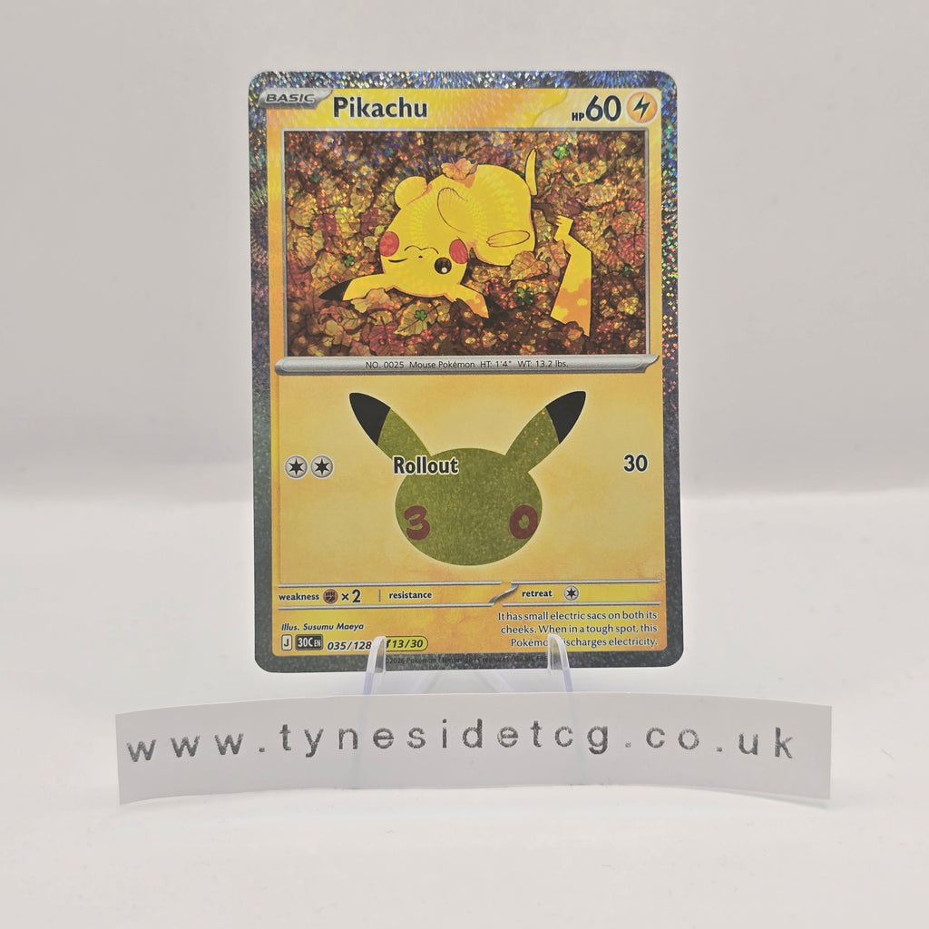 Pikachu 035/128 - 30th Celebration (English Single)