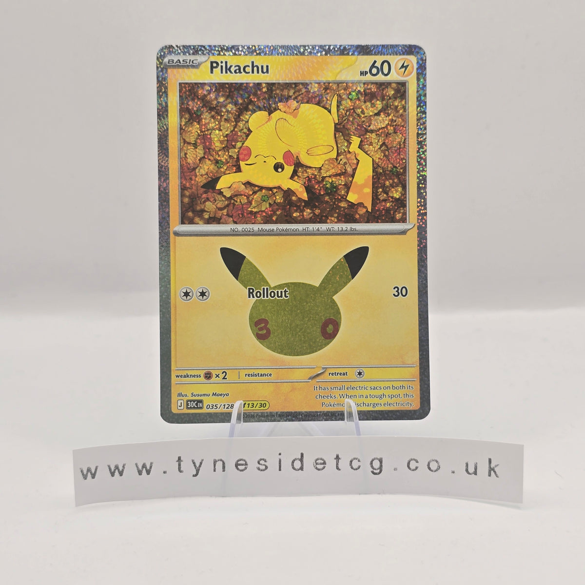 Pikachu 035/128 - 30th Celebration (English Single)