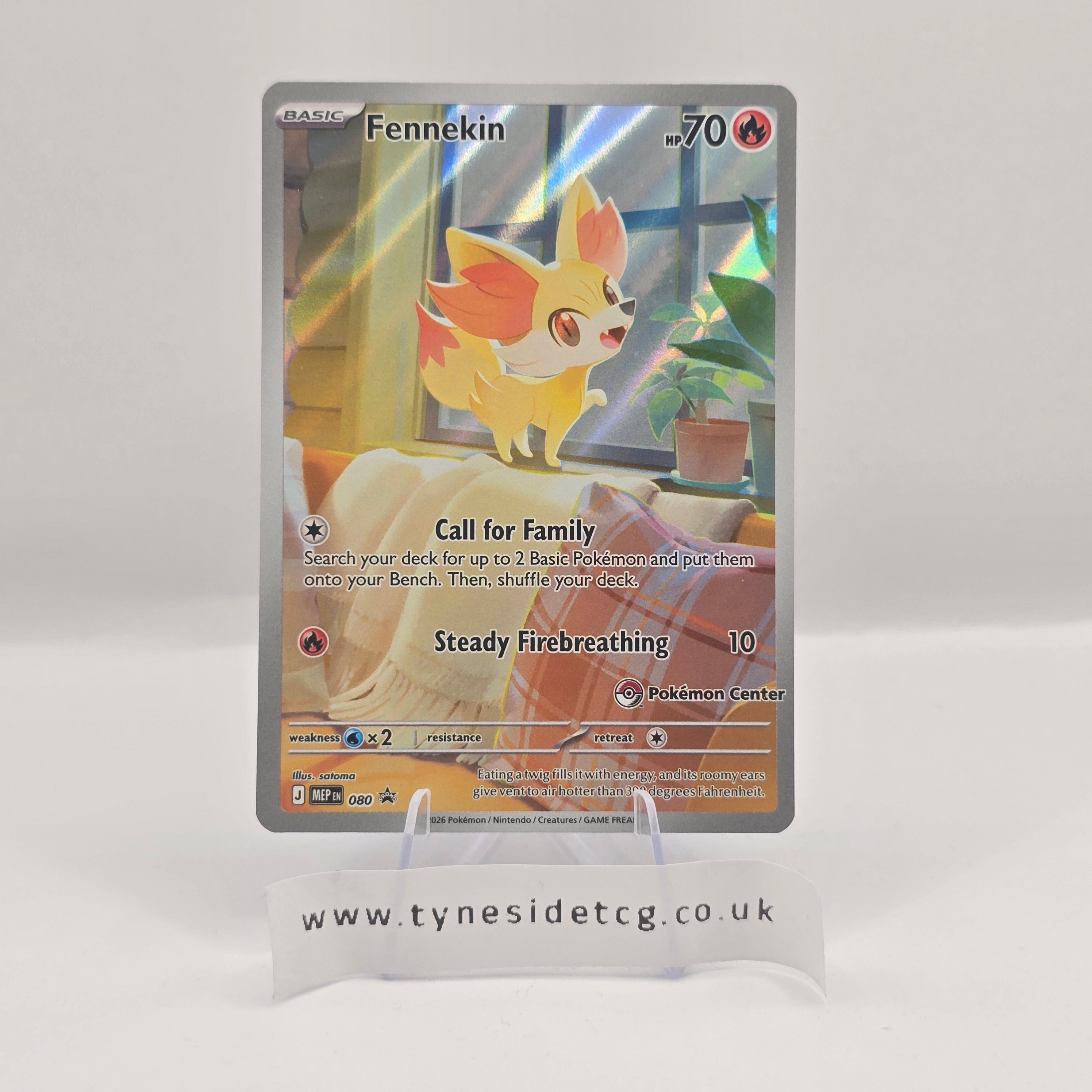 Fennekin MEP080 – Mega Evolutions Promo (PC STAMPED) (English Single)