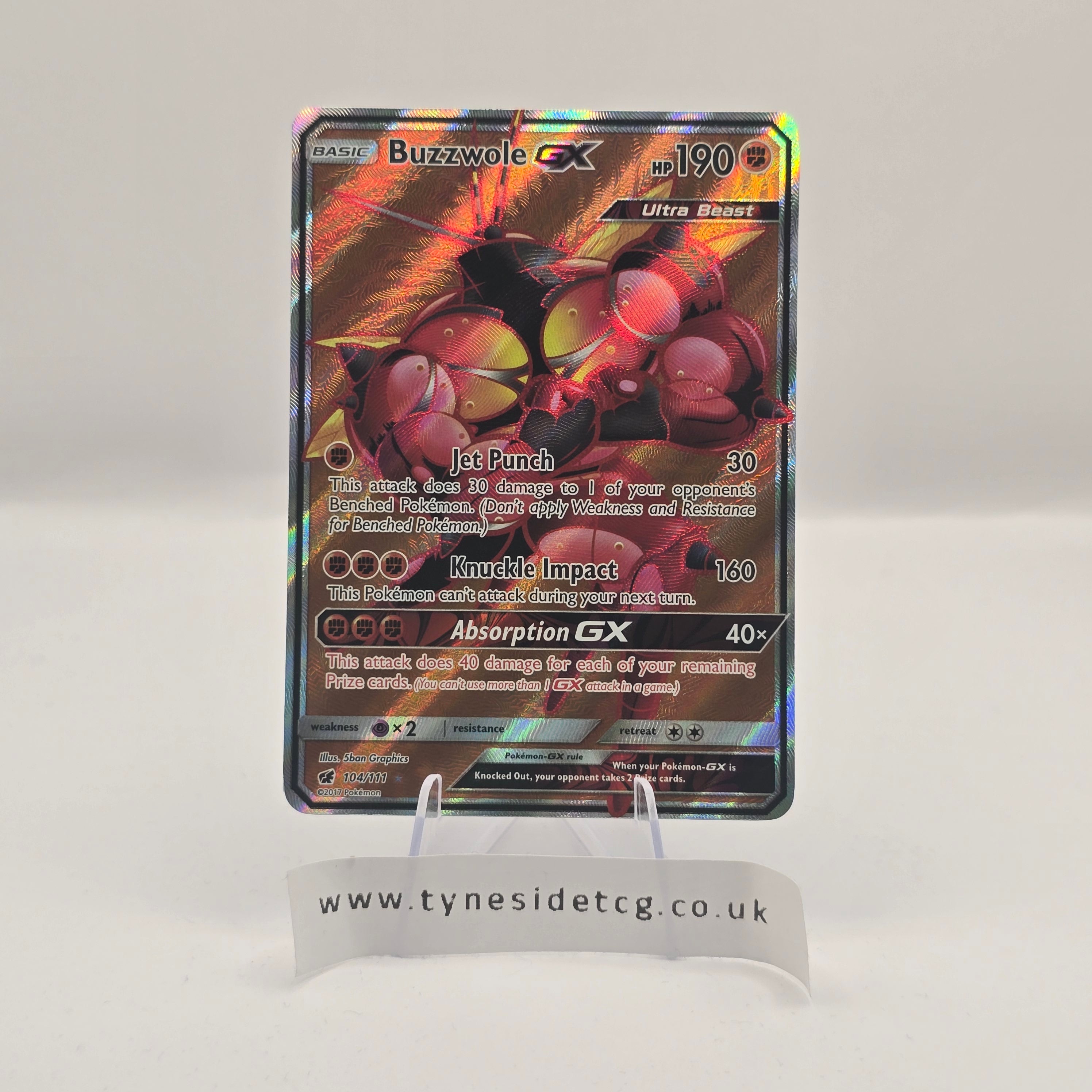 Buzzwole GX 104/111 – Crimson Invasion (English Single)