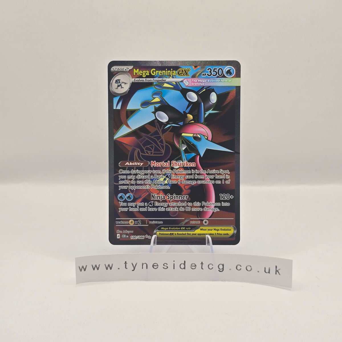 Mega Greninja ex 100/086 - Chaos Rising (English Single)