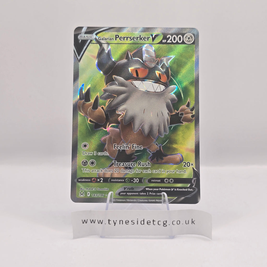 Galarian Perrserker V 183/196 - Lost Origin (English Pokemon TCG Single)