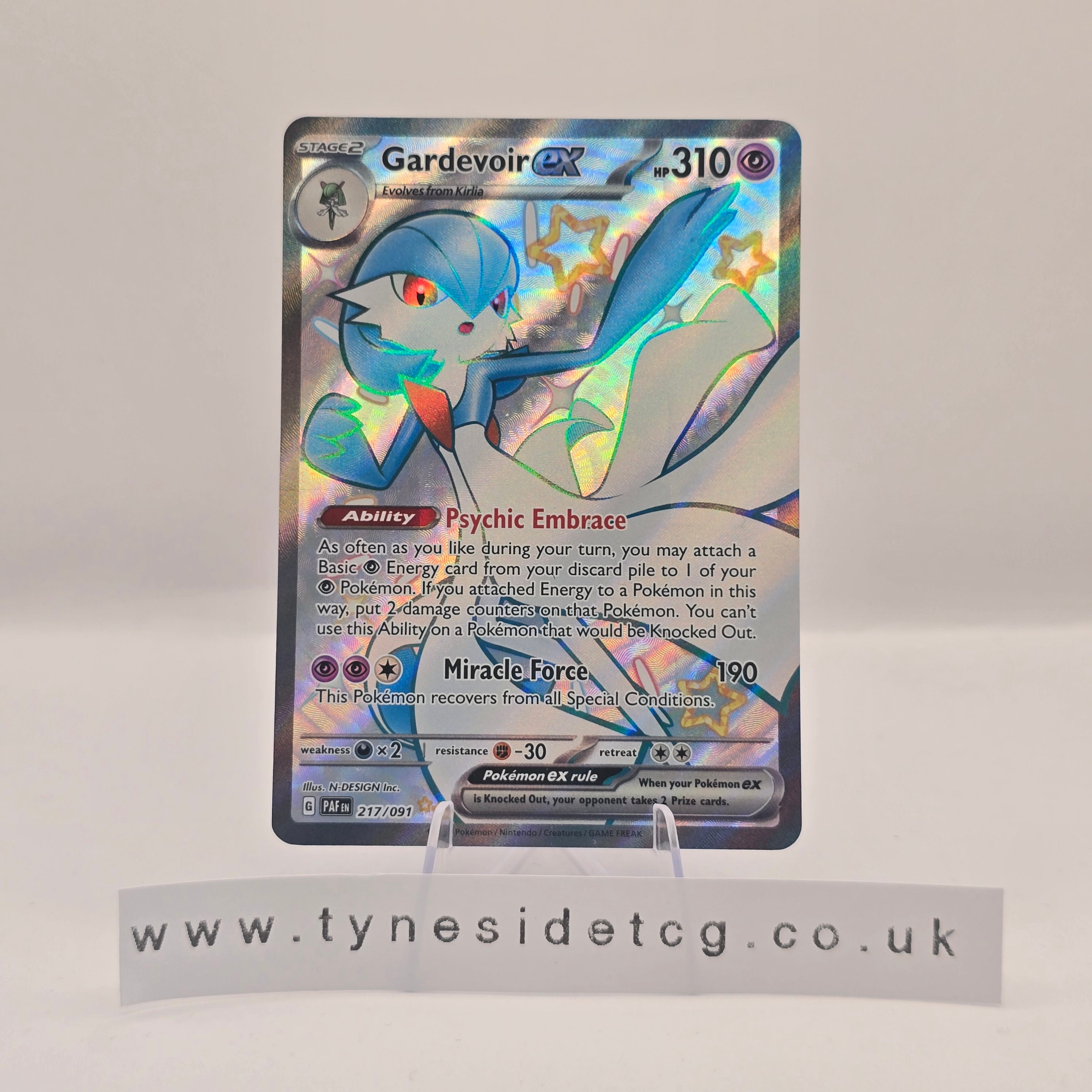 Gardevoir ex 217/091 - Paldean Fates (English Single)