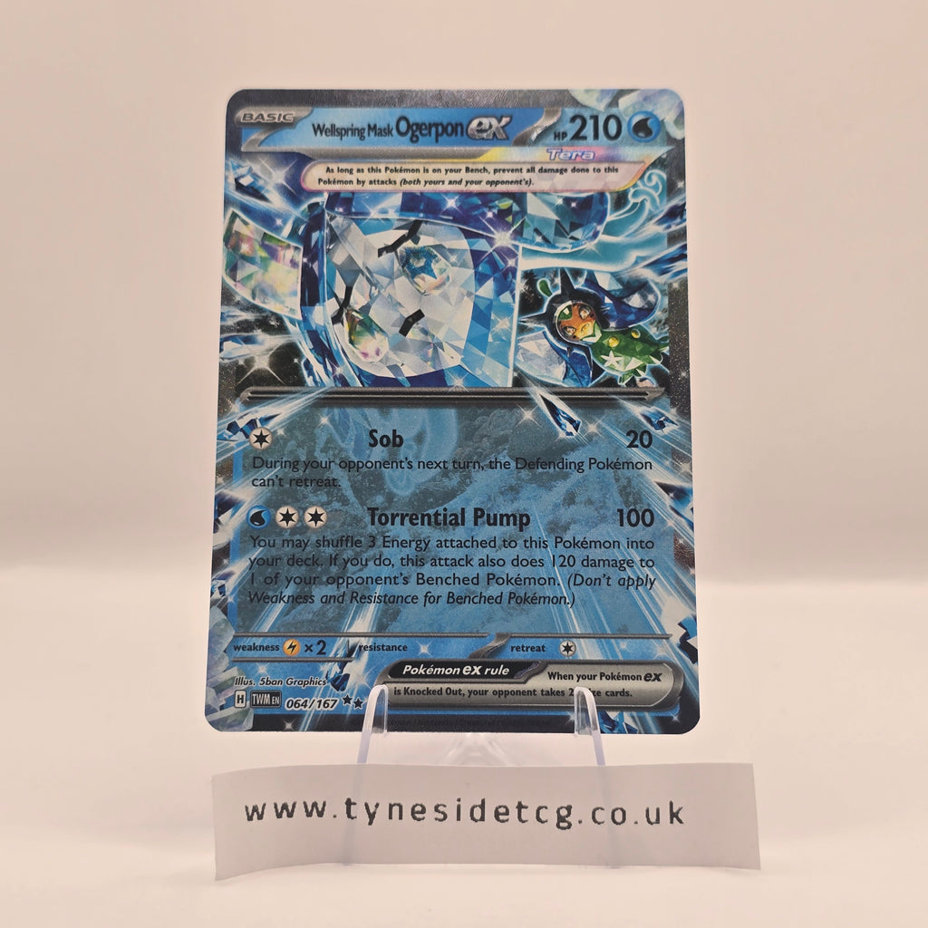 Wellspring Mask Ogerpon EX 064/167 – Twilight Masquerade (English Single)