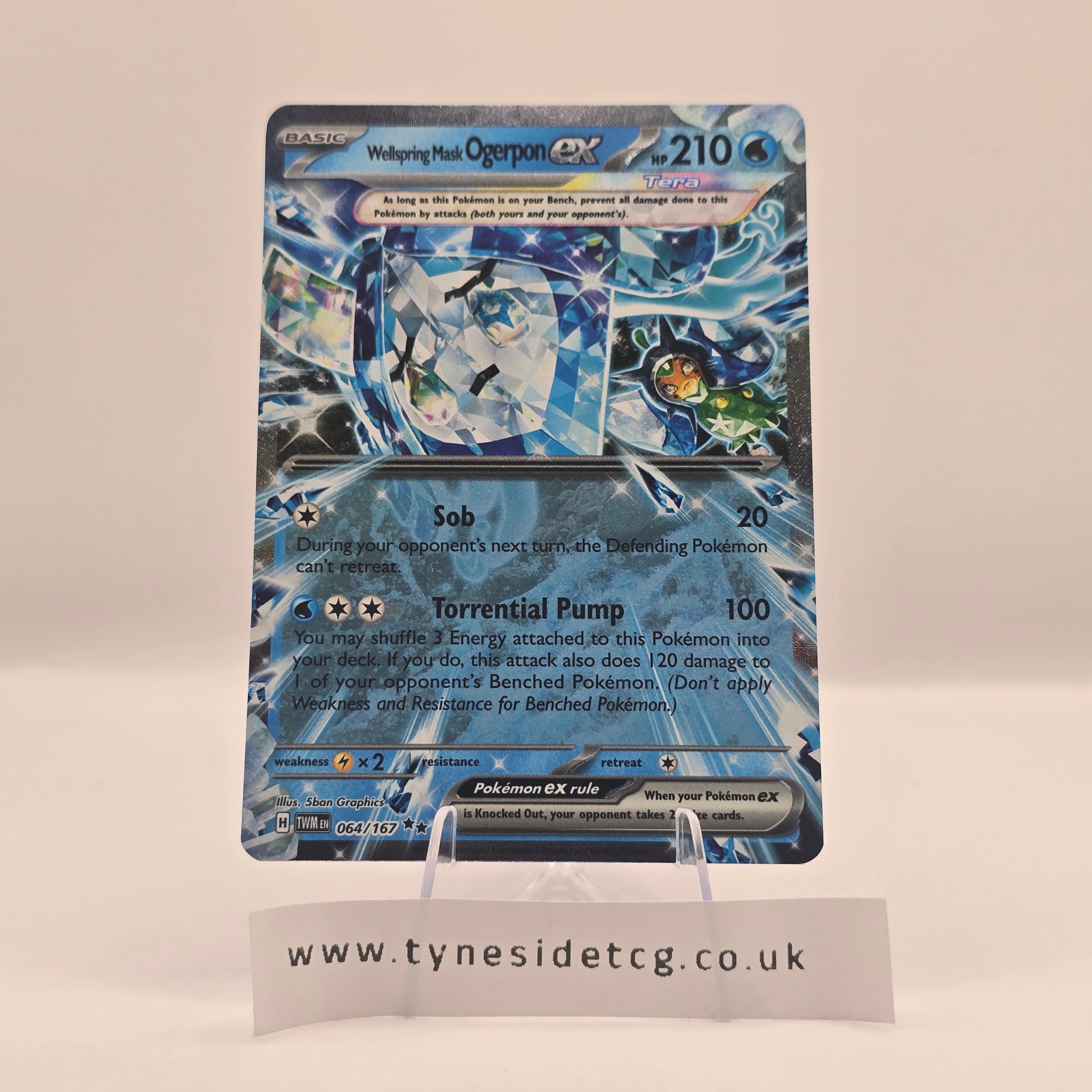 Wellspring Mask Ogerpon EX 064/167 – Twilight Masquerade (English Single)