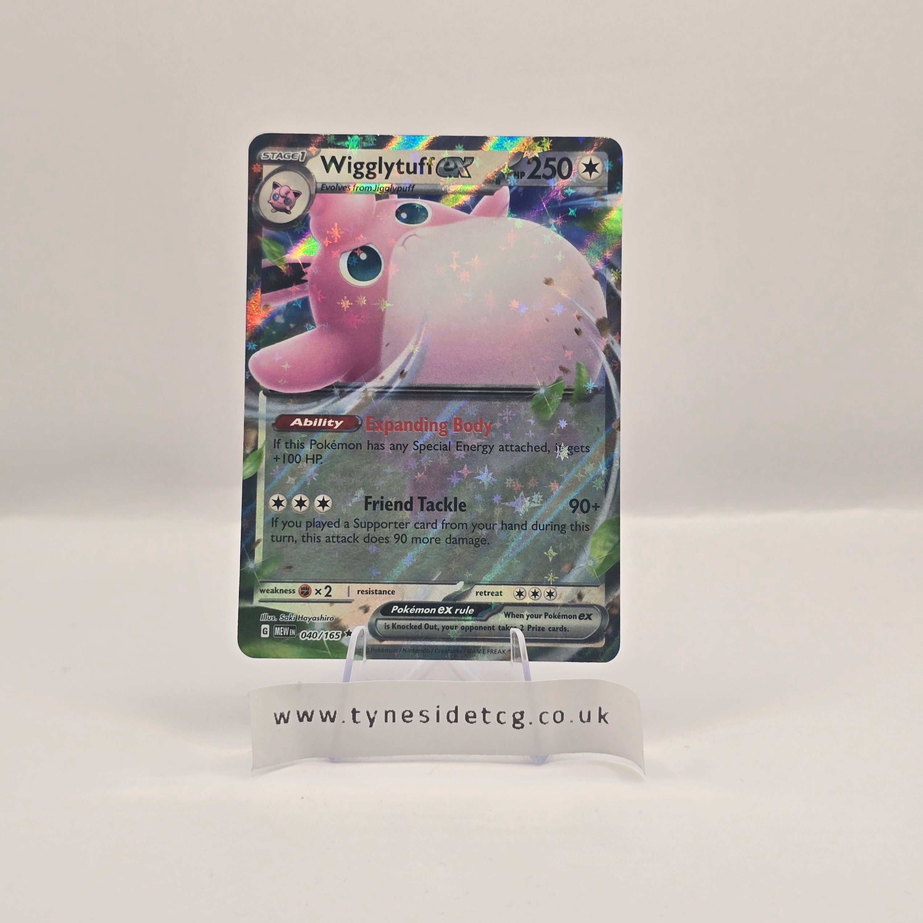 Wigglytuff ex 040/165 – Scarlet & Violet 151 (English Single)