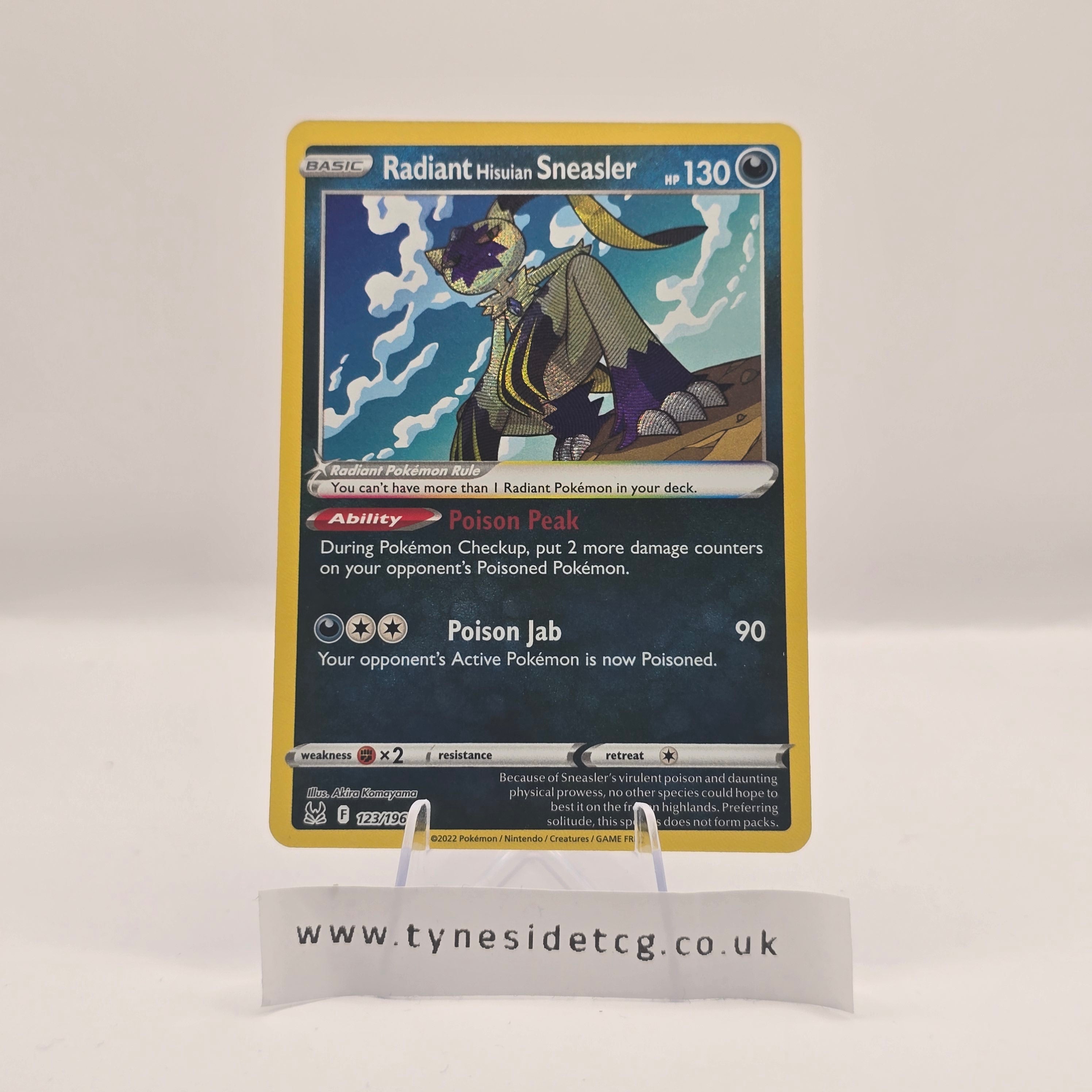 Radiant Hisuian Sneasler 123/196 – Lost Origin (English Single)