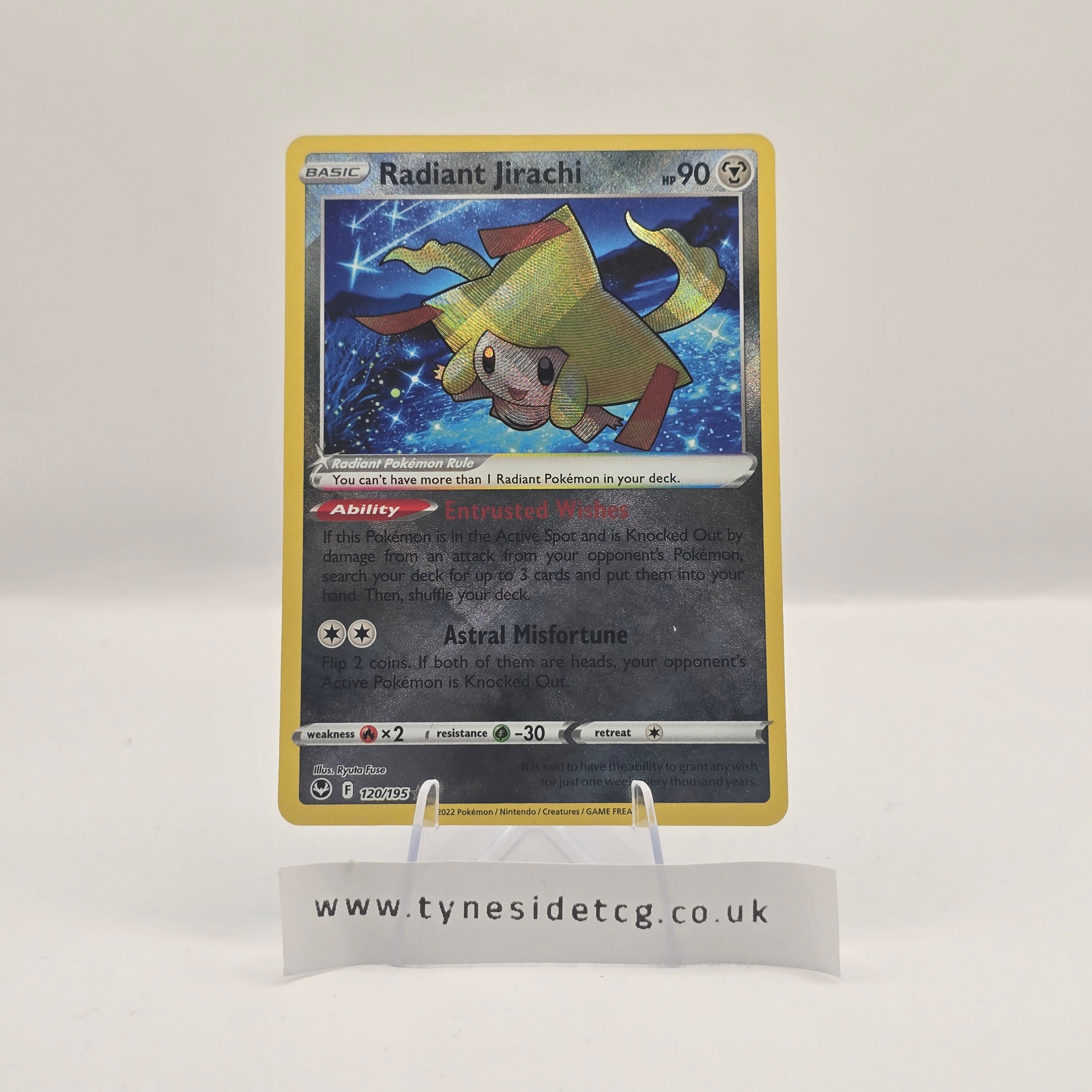 Radiant Jirachi 120/195 – Silver Tempest (English Single)