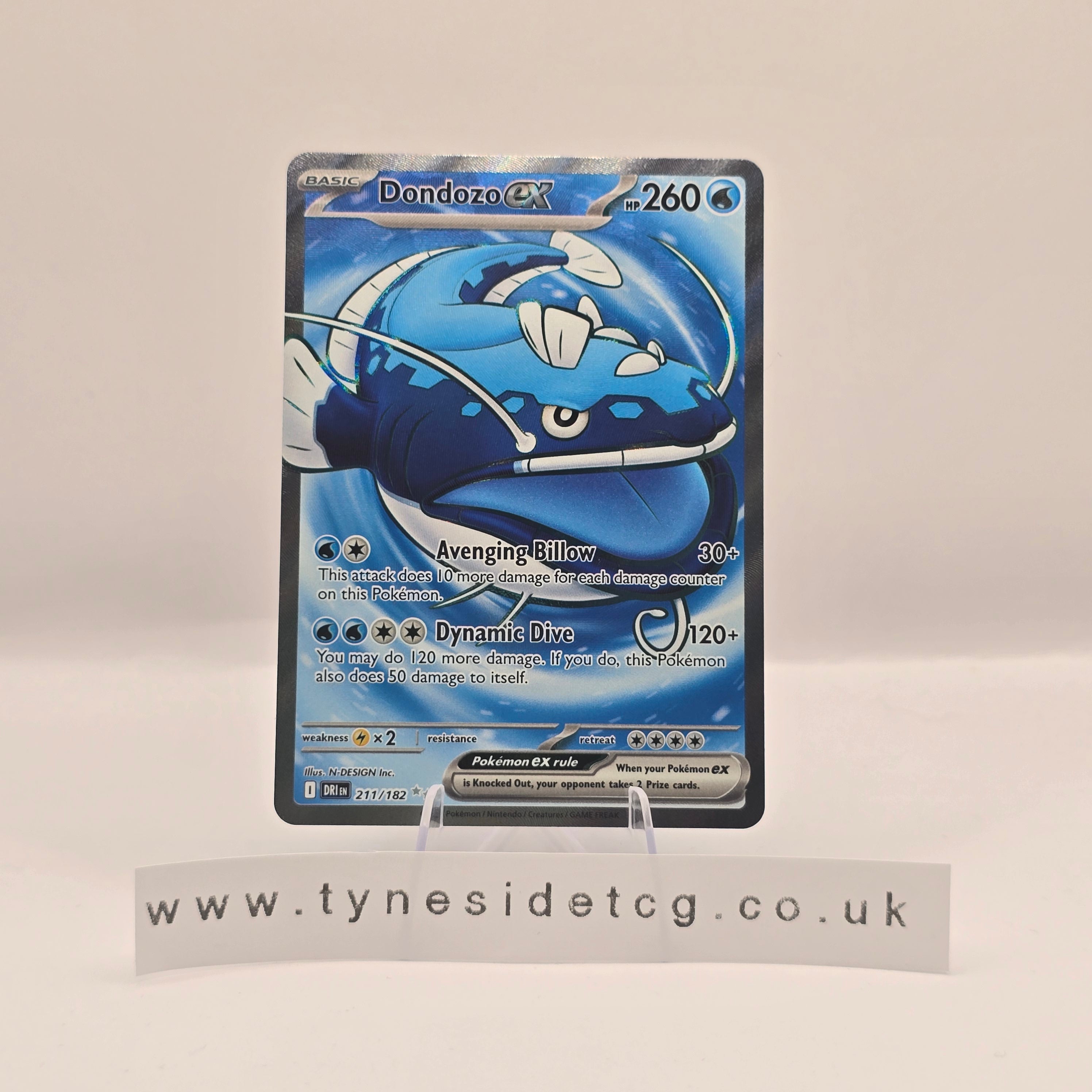 Dondozo ex 211/182 - Destined Rivals (English Single)