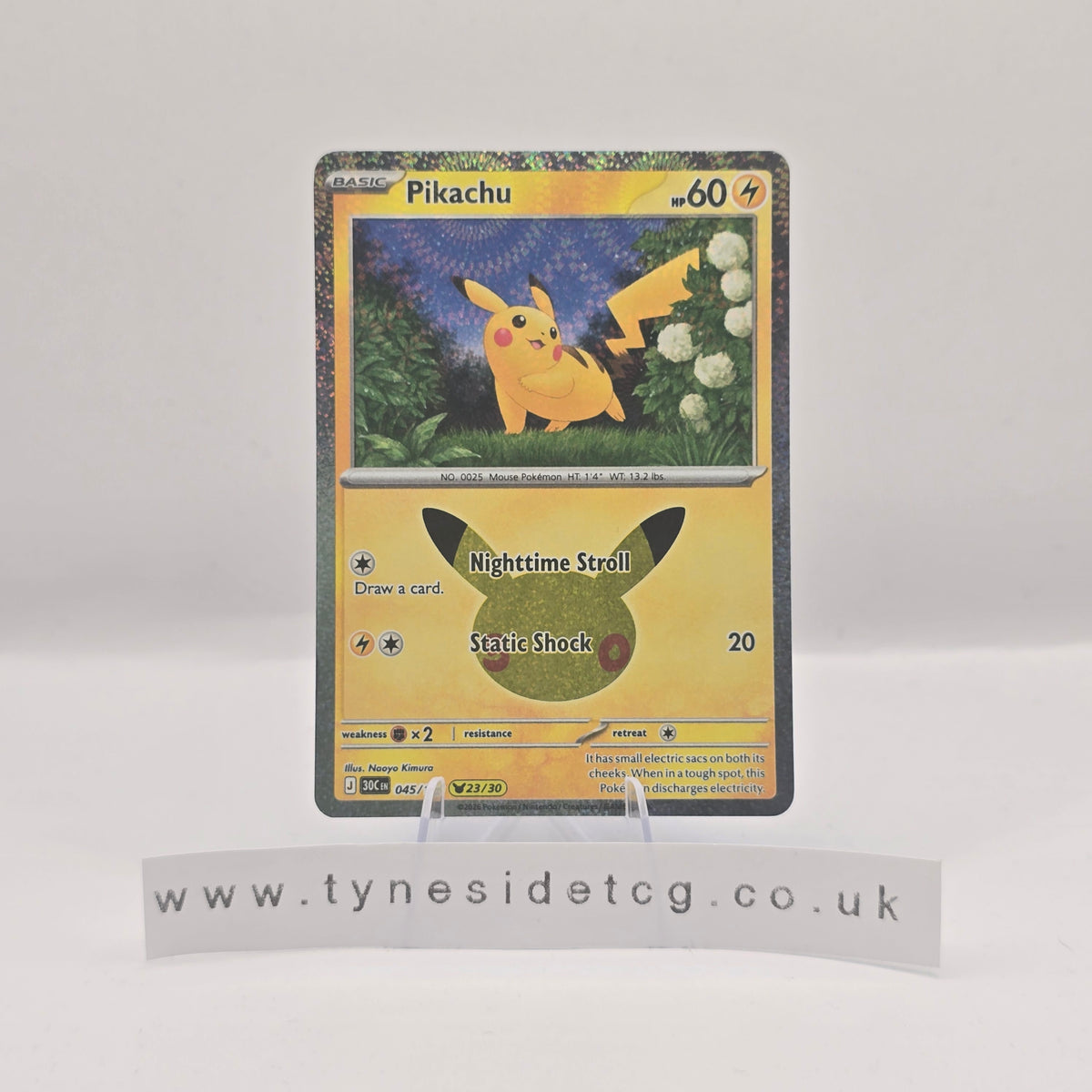 Pikachu 045/128 - 30th Celebration (English Single)