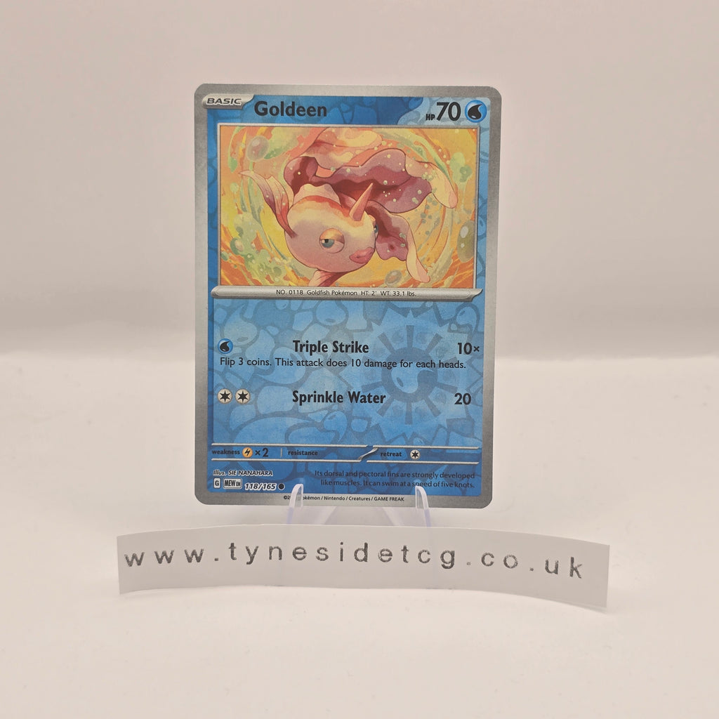 Goldeen (Reverse Holo) 118/165 - Scarlet & Violet 151 (English Single)