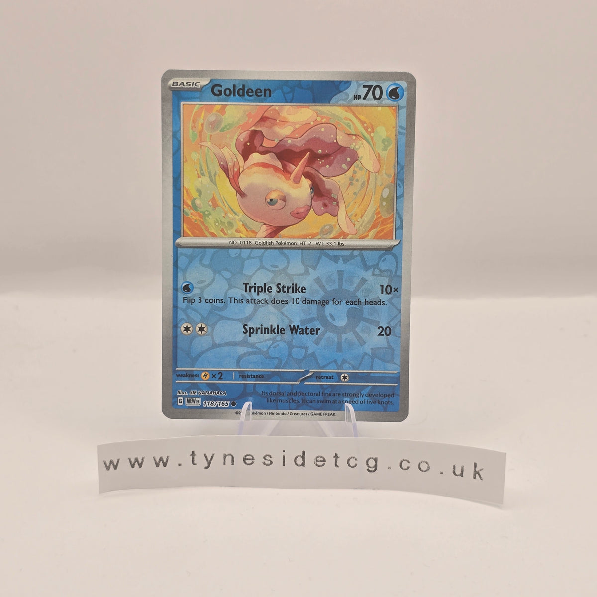 Goldeen (Reverse Holo) 118/165 - Scarlet & Violet 151 (English Single)