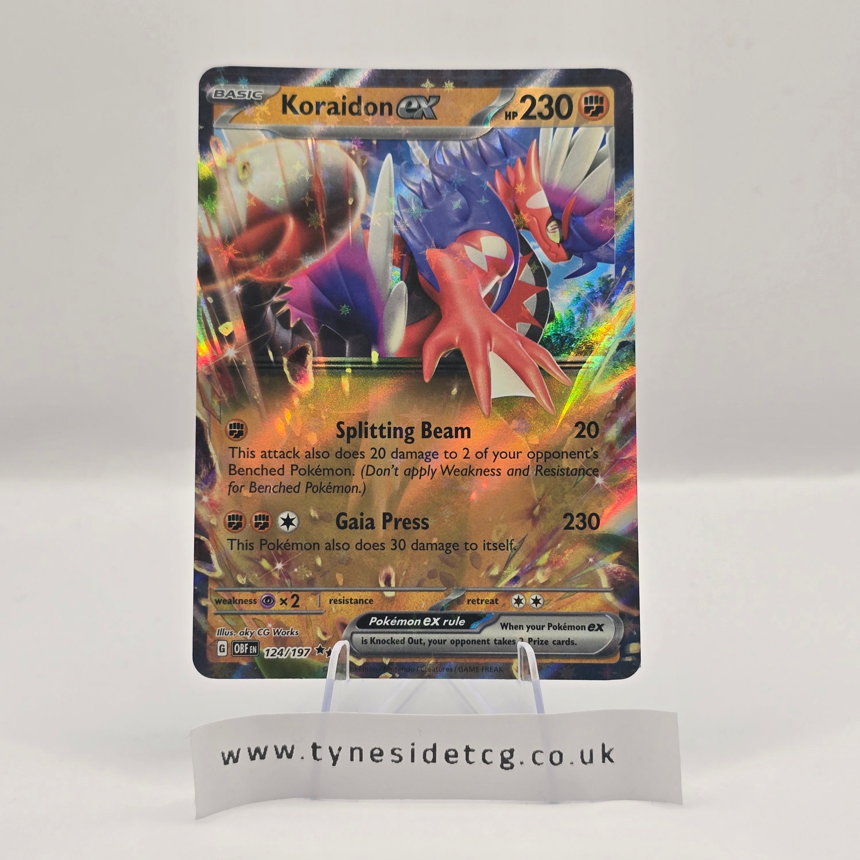 Koraidon EX 124/197 – Obsidian Flames (English Single)