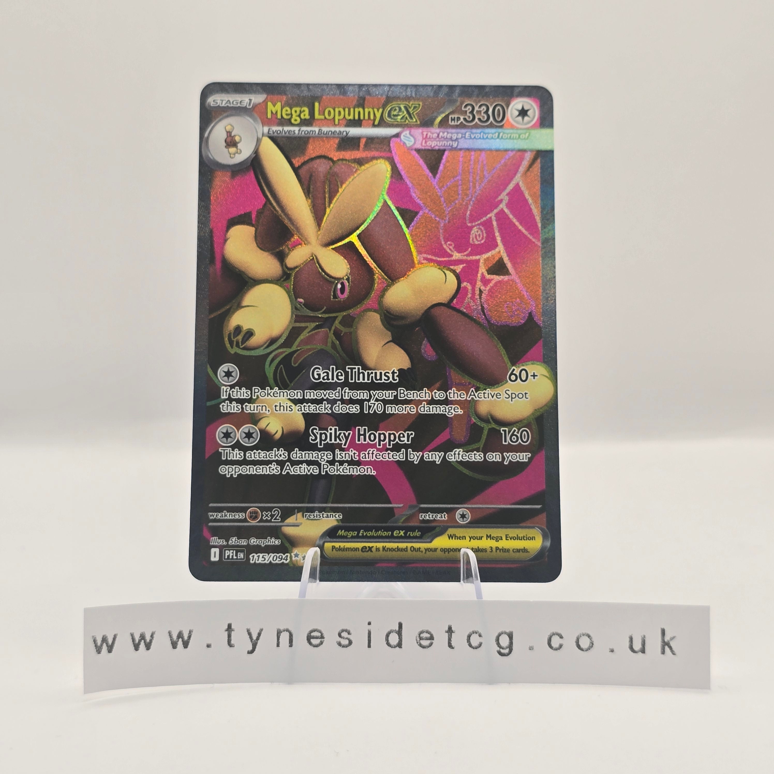 Mega Lopunny ex 115/094 - Phantasmal Flames (English Single)