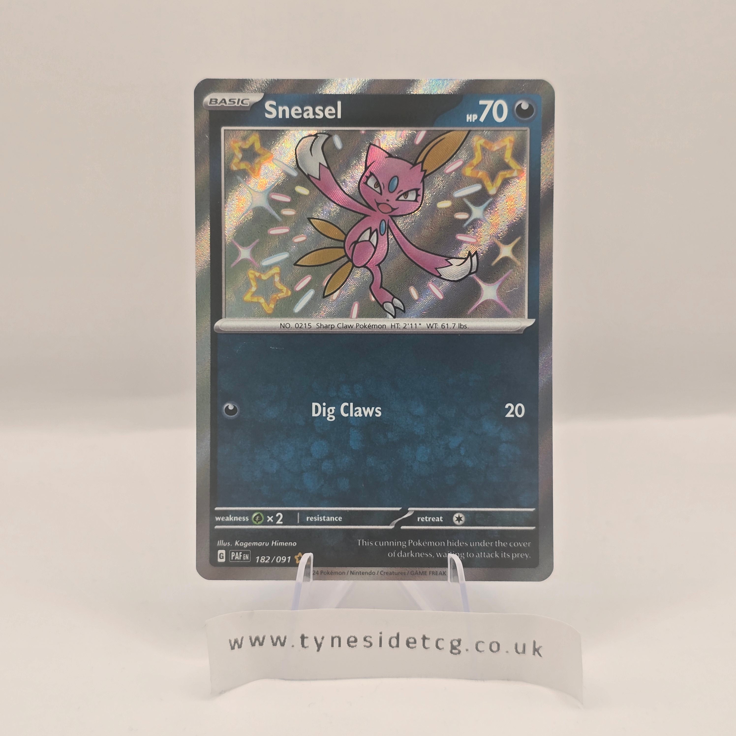 Sneasel 182/091 – Paldean Fates (English Single)