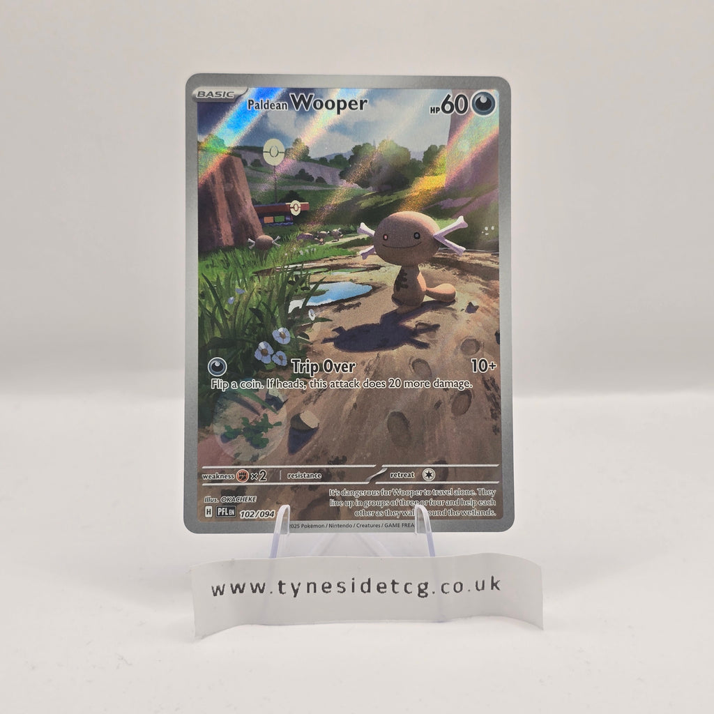 Paldean Wooper 102/094 – Phantasmal Flames (English Single) (Was £4 - Now 50% Off Due To Small Crease)