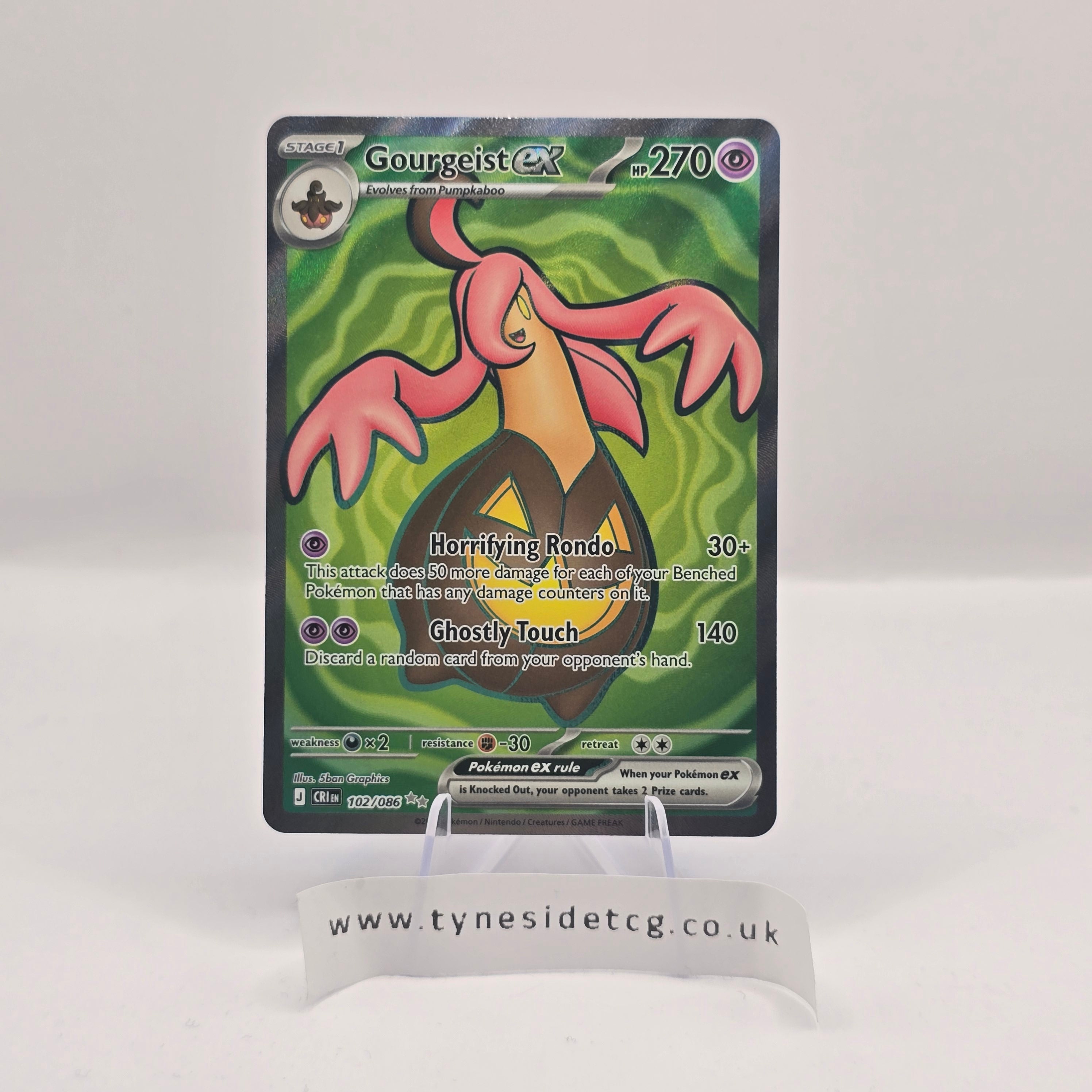 Gourgeist EX 102/086 – Chaos Rising (English Single)