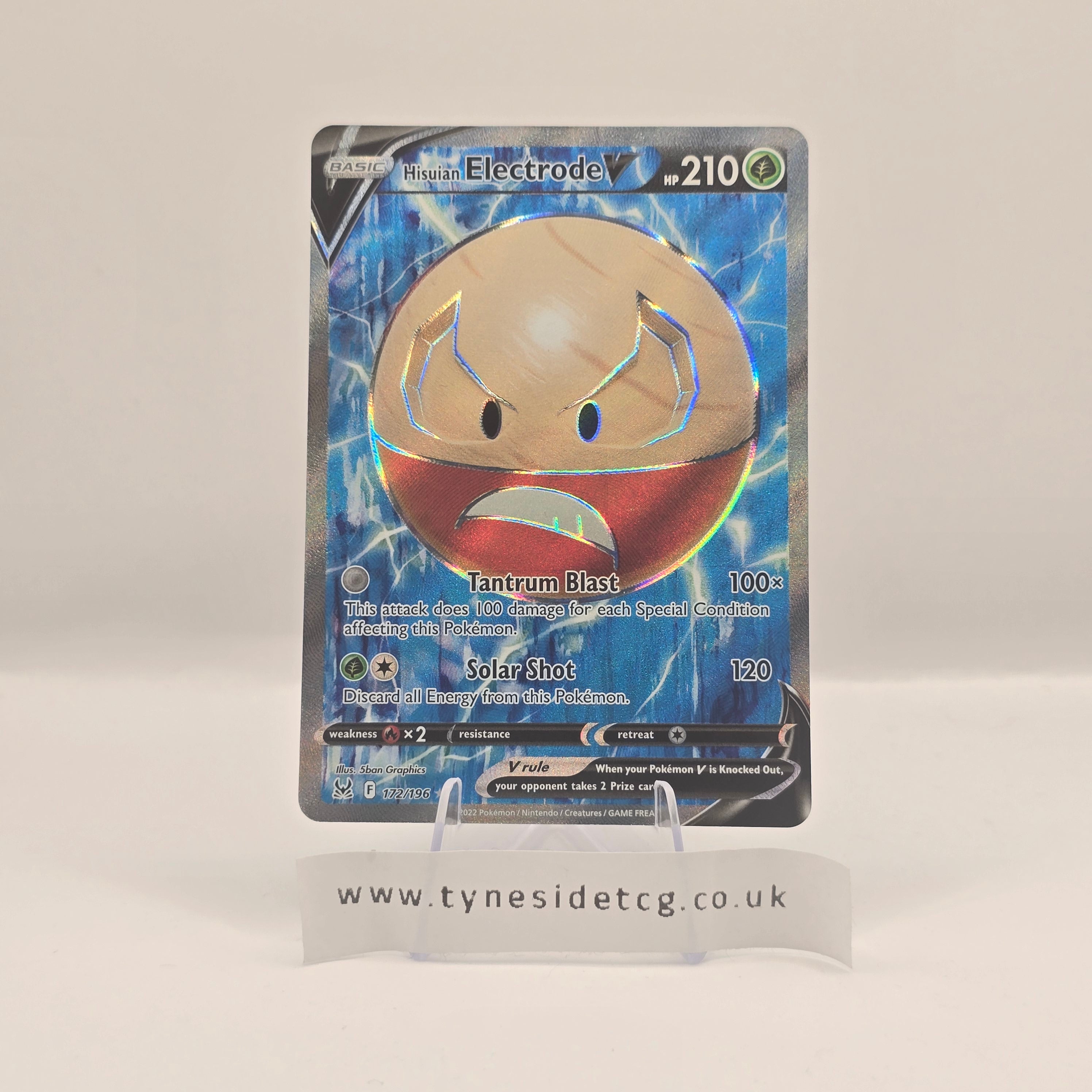 Hisuian Electrode V 172/196 - Lost Origin (English Pokemon TCG Single)