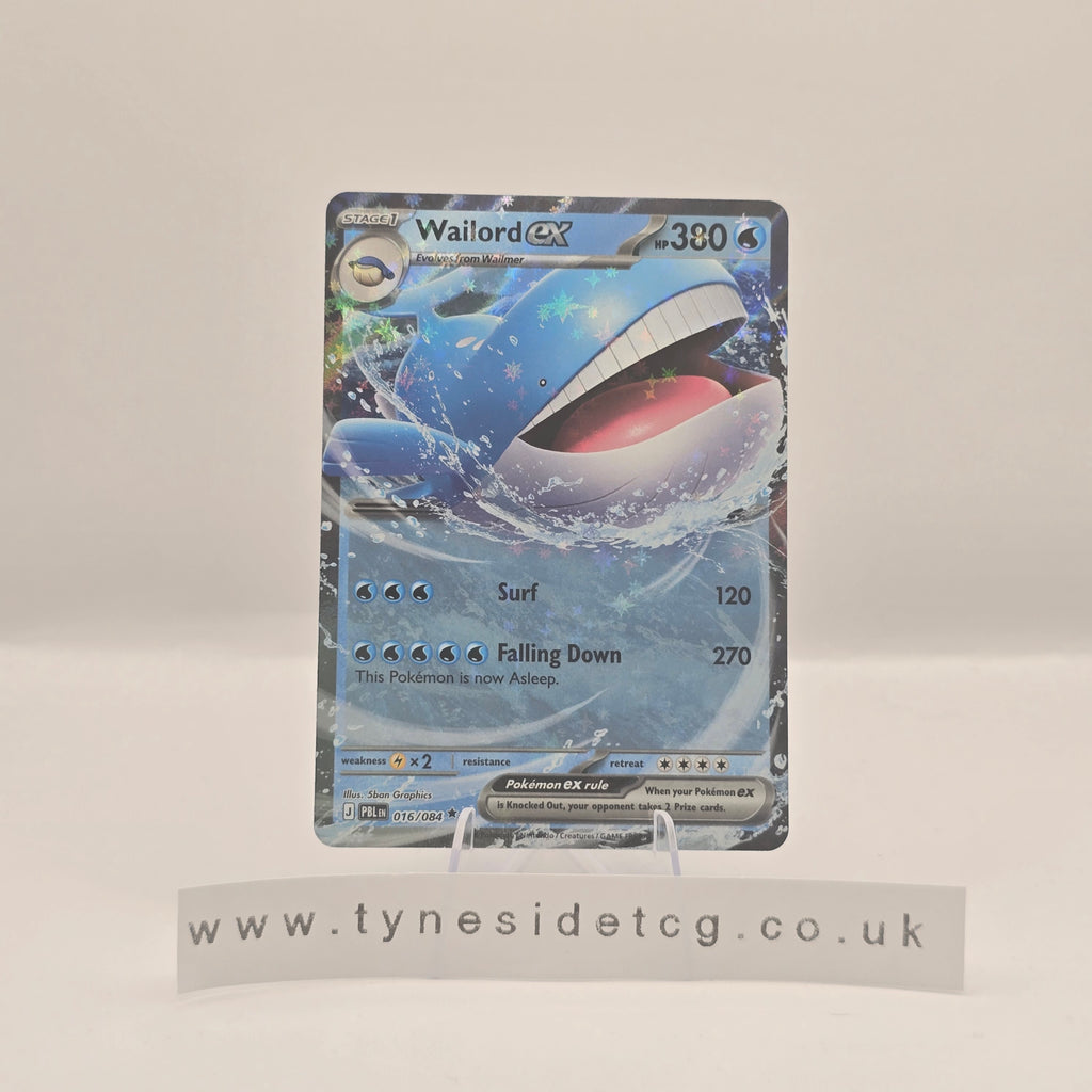Wailord ex 016/084 - Pitch Black (English Single)