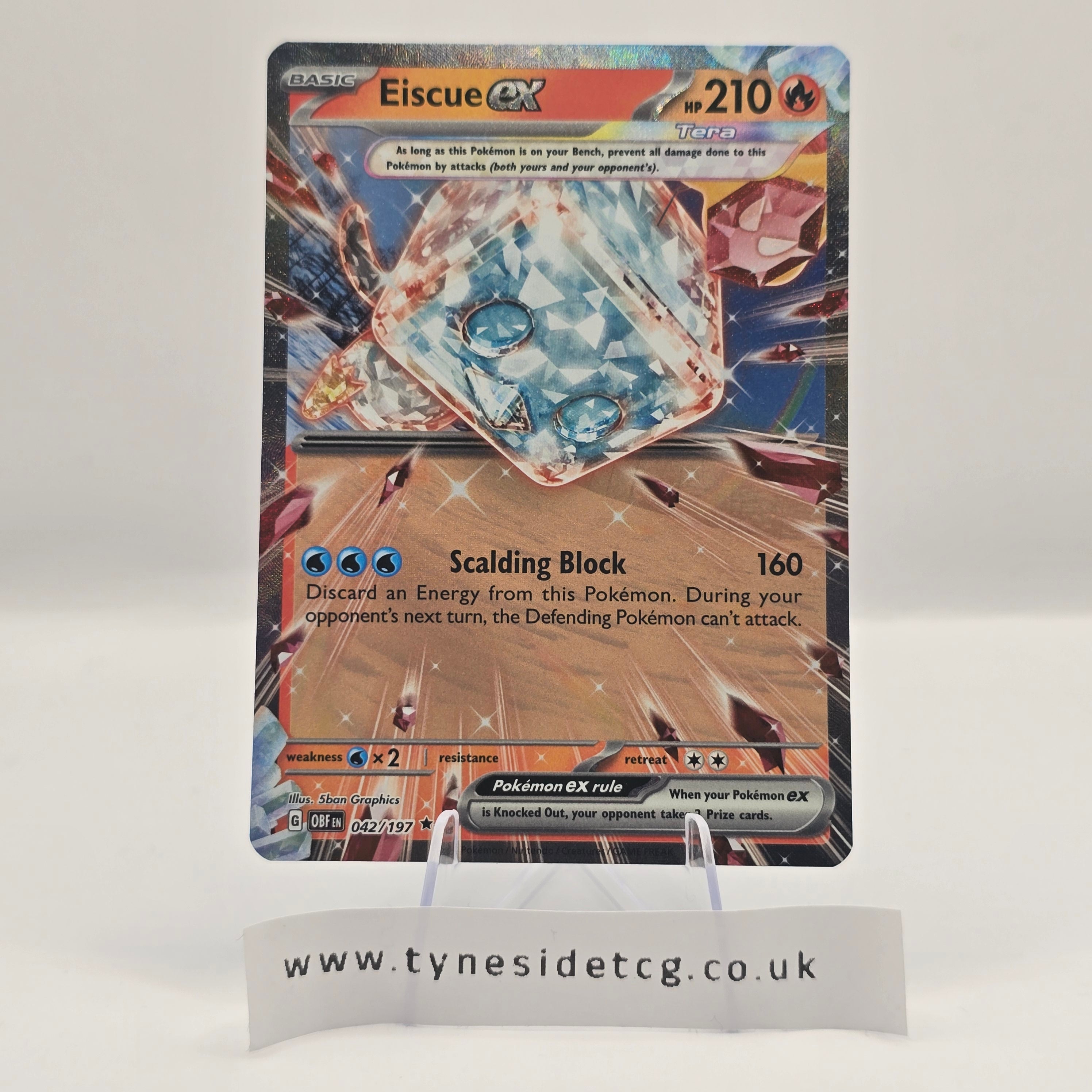 Eiscue EX 042/197 – Obsidian Flames (English Single)