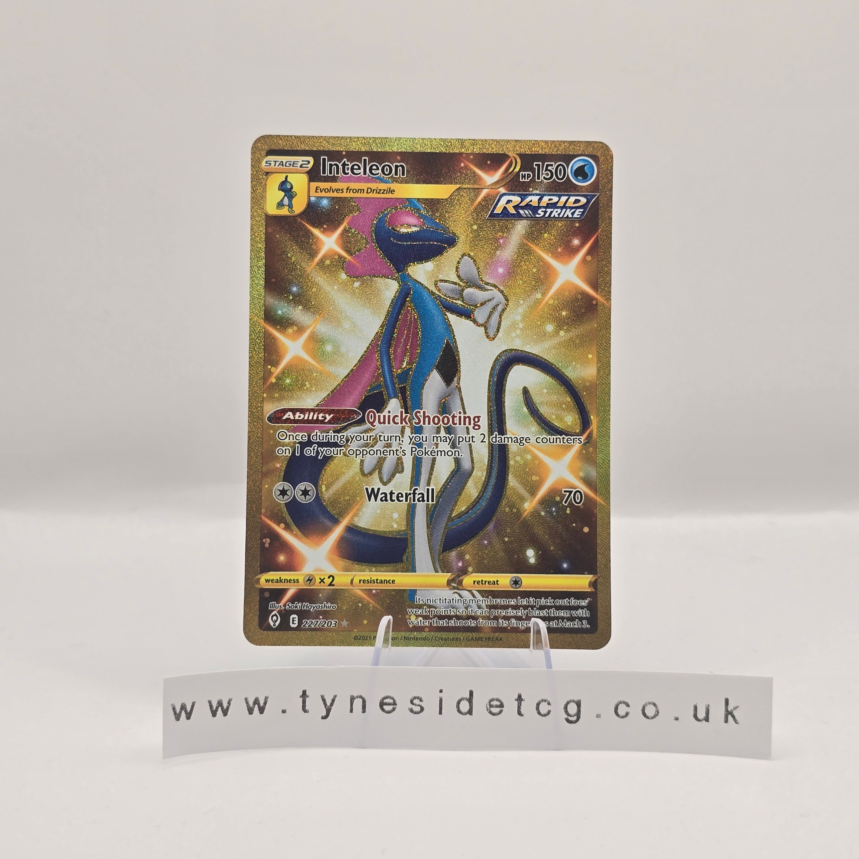 Inteleon (GOLD) 227/203 - Evolving Skies (English Single)